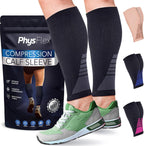 Calf Compression Sleeves for Men and Women - (1 Pair) Footless Compression Socks Support for Running, Cycling, Sports - Leg Sleeve Brace, Helps with Pain Relief