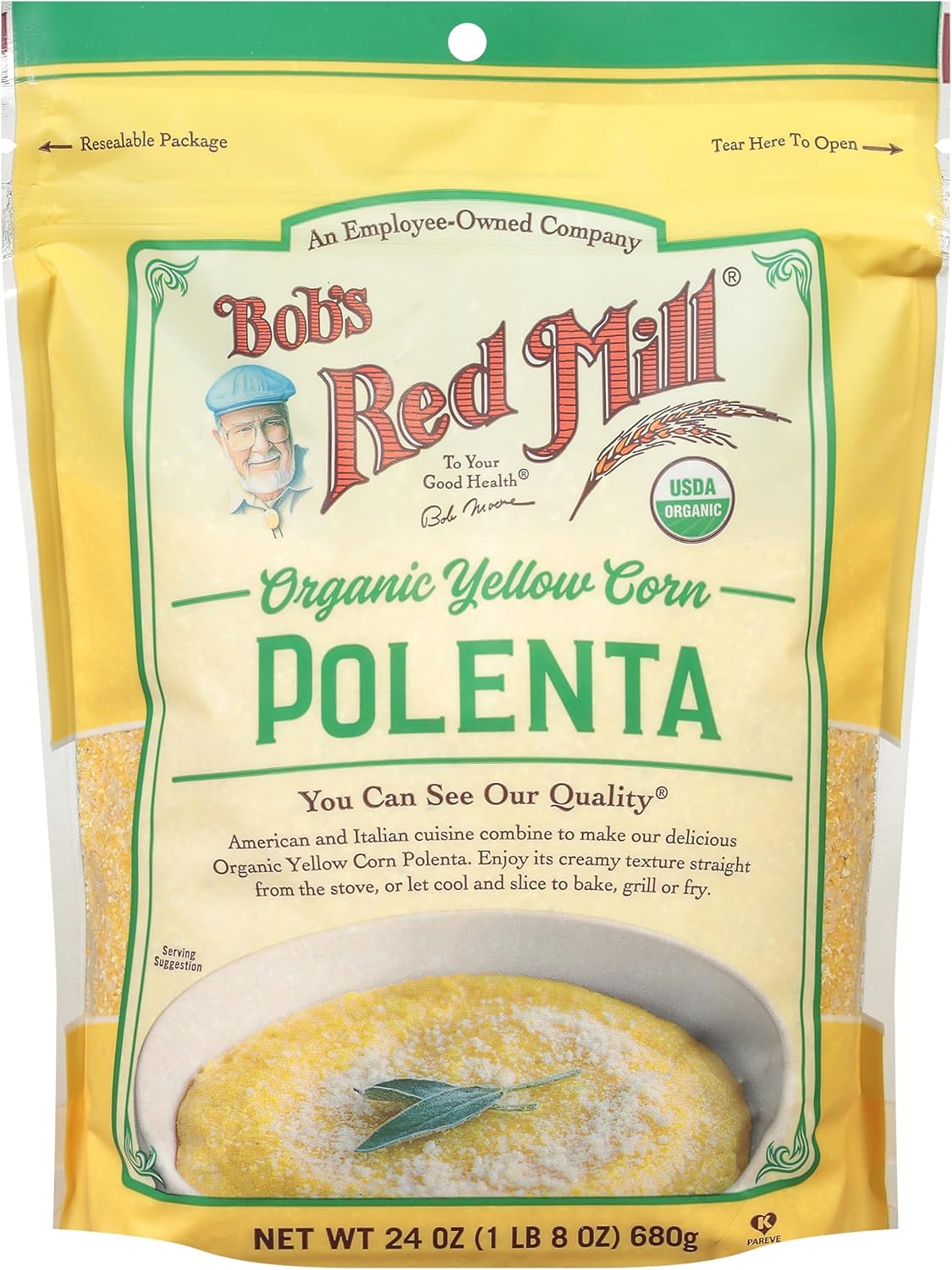 Bob's Red Mill Organic Corn Grits/, Oz polenta 24 Ounce