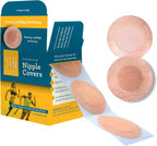 Premium 100 Pcs. (50 pairs) Ultra-Comfort Nipple Cover Stickers for Men | Nipple Protectors for Running | Male Nipple Covers to Prevent Chafing | Disposable Nipple Covers | Nipple Concealment