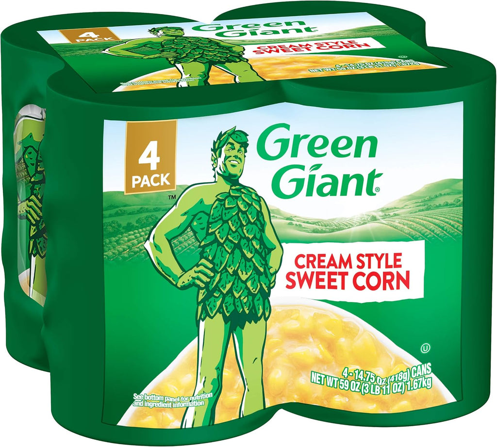 Green Giant Cream Style Sweet Corn, 4 Pack of 14.75 Ounce Cans