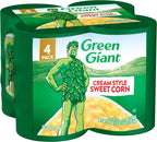 Green Giant Cream Style Sweet Corn, 4 Pack of 14.75 Ounce Cans