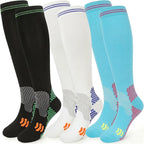 Compression Socks (2/3 Pair) for Men and Women 20-30 mmHg Regular and Plus Size Compression Scoks:Size S-7XL