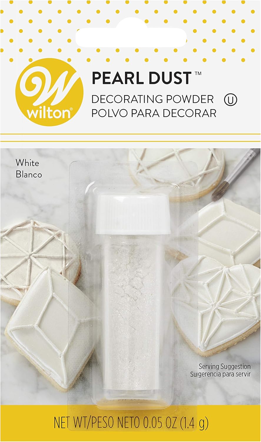 Wilton 703-1355 White Pearl Dust 0.05 Ounce (1.4 Grams)
