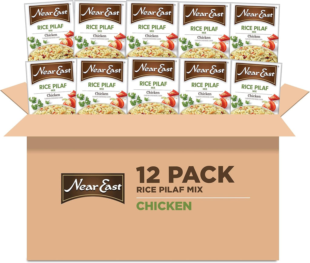 Near East Rice Pilaf Mix, Chicken, 6.25oz Boxes (12 Pack)