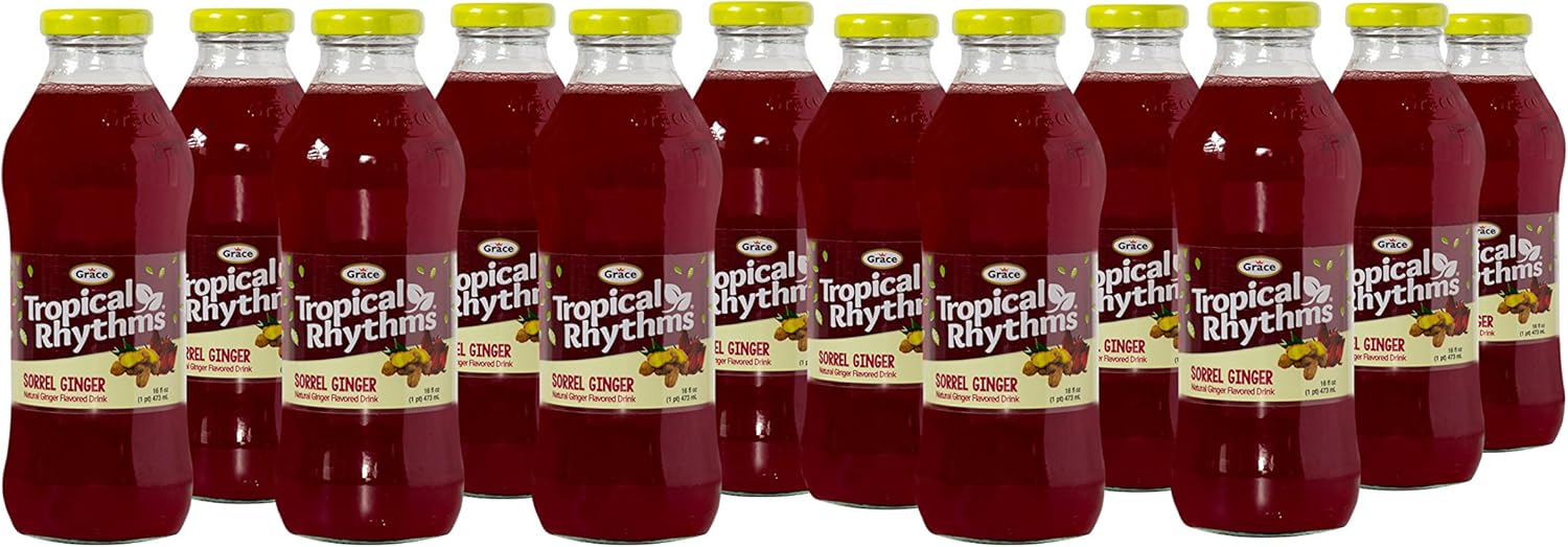 Grace Tropical Rhythms Bottled Juice Sorrel Ginger 12-pack