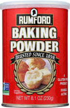 Rumford Baking Powder, Gluten Free, Non GMO, 8.1 Ounce (Pack of 12)