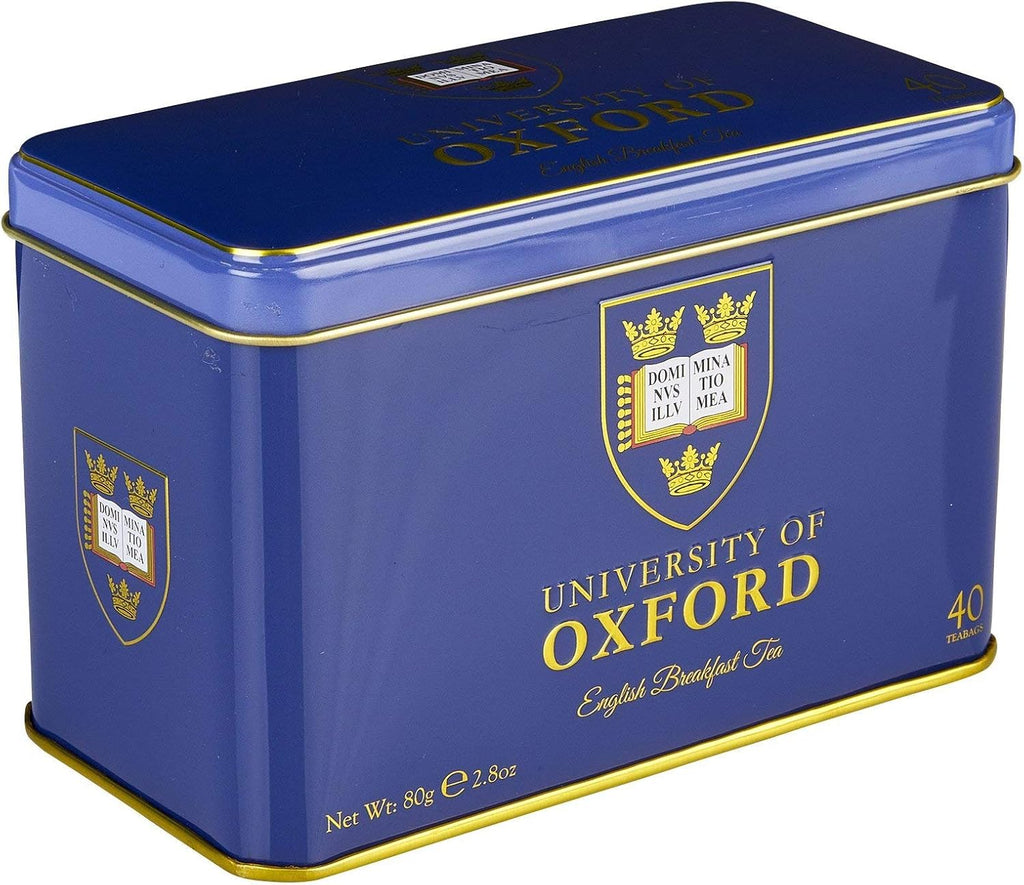 University of Oxford Tea Tin with 40 English Breakfast Teabags