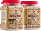 Baron’s Israeli Whole Wheat Couscous Toasted Pasta | 100% Natural Pearled Noodles for Soups, Side Dishes & More | Cooks in 10 Minutes! | Kosher | 2 Pack 21.16oz Jars