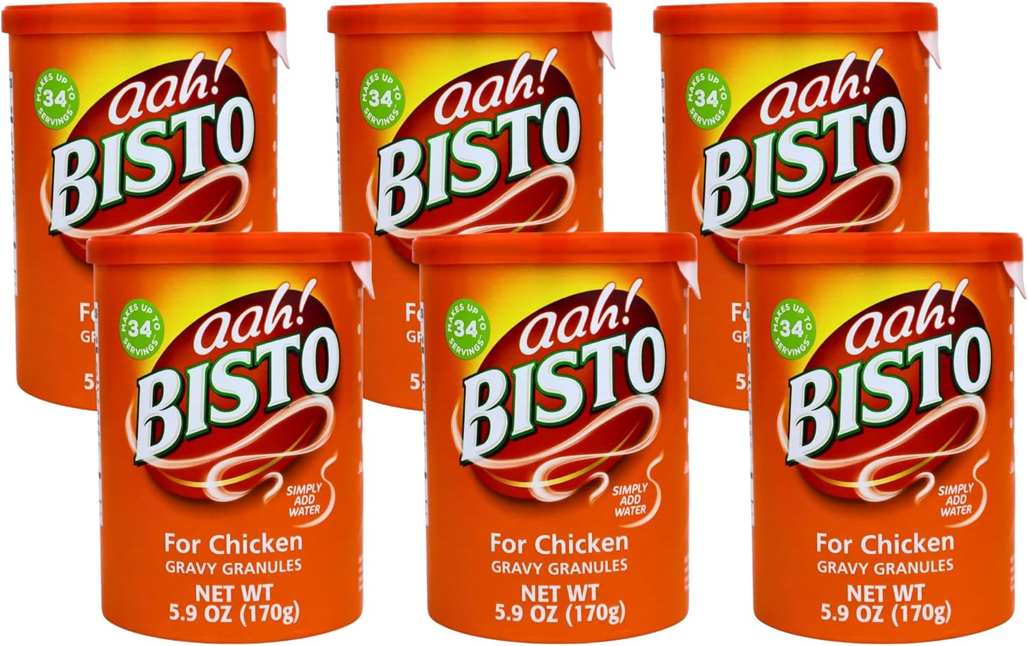 Bisto Chicken Gravy Granules 5.9 Ounce Canister (Pack of 6)