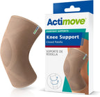 Actimove Everyday Supports Knee Support Closed Patella – Helps with Pain Relief and Swelling – For Chronic Knee Pain and Overuse Knee Injuries – Left/Right Wear – Beige, X-Large