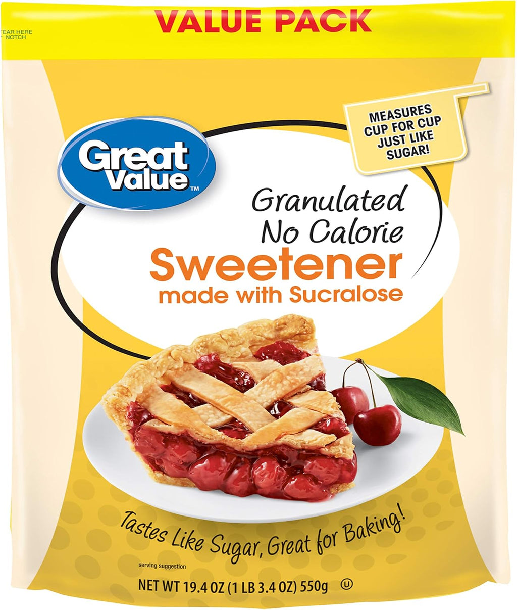 Sweetener with Sucralose, 19.4 Oz,Tastes Like Sugar, Great for Baking! Zero Calorie Sweetener (Pack of 1)