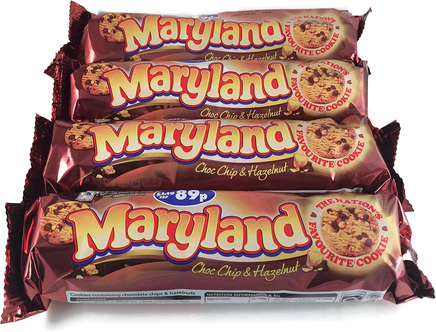 Maryland Hazelnut Cookies - 145g - Pack of 4 (145g x 4)