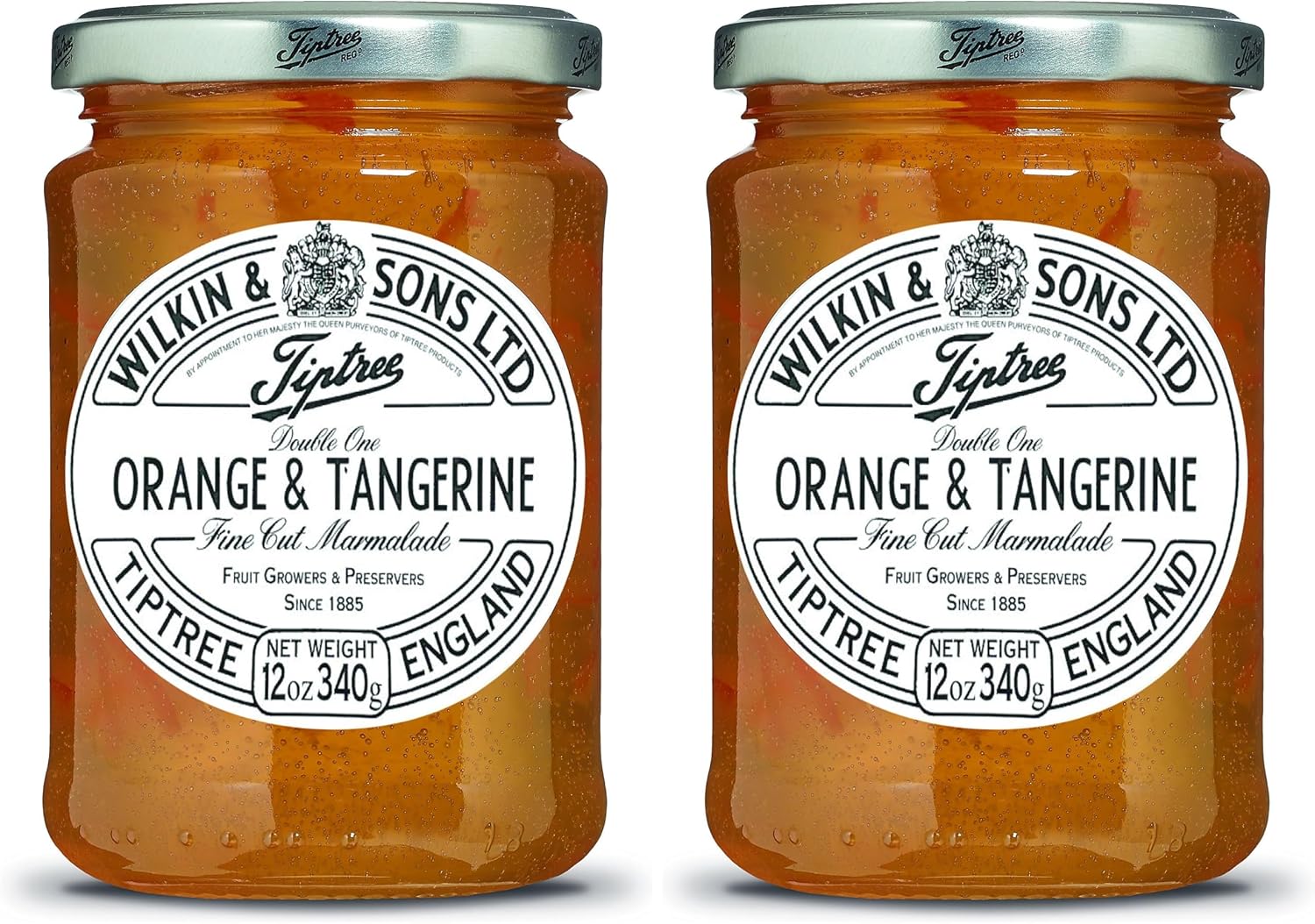 Tiptree Double One Orange & Tangerine Marmalade, 12 Ounce Jar (Pack of 2)