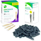 OneTouch Delica Plus Lancets & OneTouch Verio Test Strips Bundle - Includes 30 Test Strips & 30 Lancets - Fine 30-Gauge - Made for Diabetes Testing - Diabetic Supplies for Blood Sugar Monitor