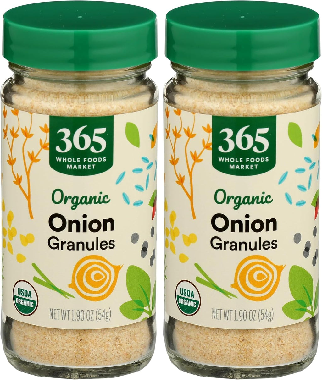 365 by Whole Foods Market, Onion Granules Organic, 1.9 Ounce (Pack of 2)
