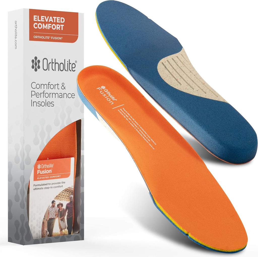 Ortholite Fusion Elevated Comfort Shoe Trim-to-Fit Insert - Proprietary Two-Layer Memory Foam System Designed for Ultimate Step-in Comfort and Long-Term Cushioning