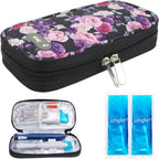 YOUSHARES Insulin Cooler Travel Case, Diabetic Travel Case TSA Approved with 2 Ice Packs for GLP-1, for Ozempic, for Insulin Pens and Insulin Vials for Daily & Travel