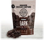 OLDSOUL Chocolate Compound Buttons 2.2 lb | Dark Chocolate 17% Real Cocoa | Smooth Melting | Perfect for Baking & Desserts (2.2 Lbs, Dark Chocolate)