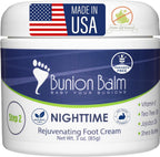Soothing Bunion Balm Cream, Bunions Lotion for Dry Cracked, Callused Feet. Hallux Valgus Care & Soothing Rub. Juanetes Moisturizer for Massaging (Step 2 of 2-Step)