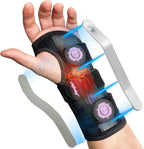Jupiter Neoprene Wrist Brace - Adjustable, Relieves Pain from Carpal Tunnel, Tendonitis, Arthritis & Sprains, Unisex, Day & Night Wear，Left hand,L/XL