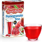Hazer Baba Instant Drink Mix with Pomegranate Flavor, 8.8oz (Pack of 1), Fruity Natural Powder, Caffeine-Free, Quick Hot or Cold, Water Enhancer, Tin Box, Juice, Vegan, Kosher, Halal