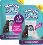 Vamoosh Pet Hair Remover | For Front Load Washers | Cleans Pet Bedding in Washing Machine | Dissolves Pets Fur | Removes Odor | Easy to Use | Safe for Pets | No Chemicals | 100g (Pack of 6)