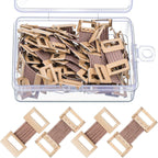 50 Pieces Elastic Bandage Wrap Clips Stretch Metal Clips Replaceable with Plastic Storage Box for Various Types Bandages