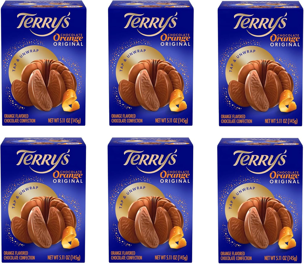 Terry's Milk Chocolate Oranges - Orange of Delicious Tasting Chocolate - Stocking Stuffer and Party Favors - Great for Sharing with Friends and Family