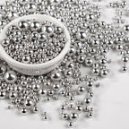 Dazzjoy Silver Pearl Sugar Candy Sprinkles, Edible Pearl Mix Size, 4.58oz, Cake Decorating & Cake Toppers, Baking Cake Decorations, Wedding Party Holiday Supplies