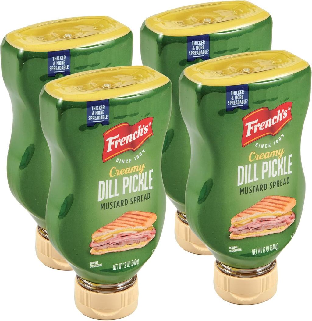 French's Creamy Dill Pickle Mustard Spread, 12 oz (Pack of 4)