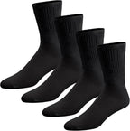 Brooklyn Socks Thin Combed Cotton Diabetic Socks, Loose, Wide, Non-Binding Neuropathy Low-Crew (Fit's Shoe Size 7-11)