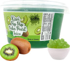 Fusion Select Boba Bursting Bobaz Popping Bobaz Pearls Fruit Tea Snack Toppings (490 Grams, Kiwi)