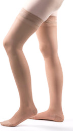 Allegro 20-30mmHg Essential 8 Sheer Support Compression Hose - Thigh High, Closed Toe Compression Stockings for Women
