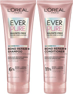 L'Oreal Paris EverPure Sulfate-Free Vegan Hair Care Kit - Shampoo and Conditioner to Strengthen and Repair Hair Bonds (Packaging May Vary)