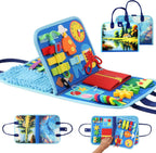 Fidget Blanket for Adults with Dementia, Alzheimer's Sensory Activities for Seniors, Autistic Children Fidget Toys & Toddler Busy Board, Gifts for People with Dementia, Gift for Mother's Day