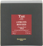 Four Red Fruit Tea Cristal Teabags (Pack of 2, Total 50 Teabags)