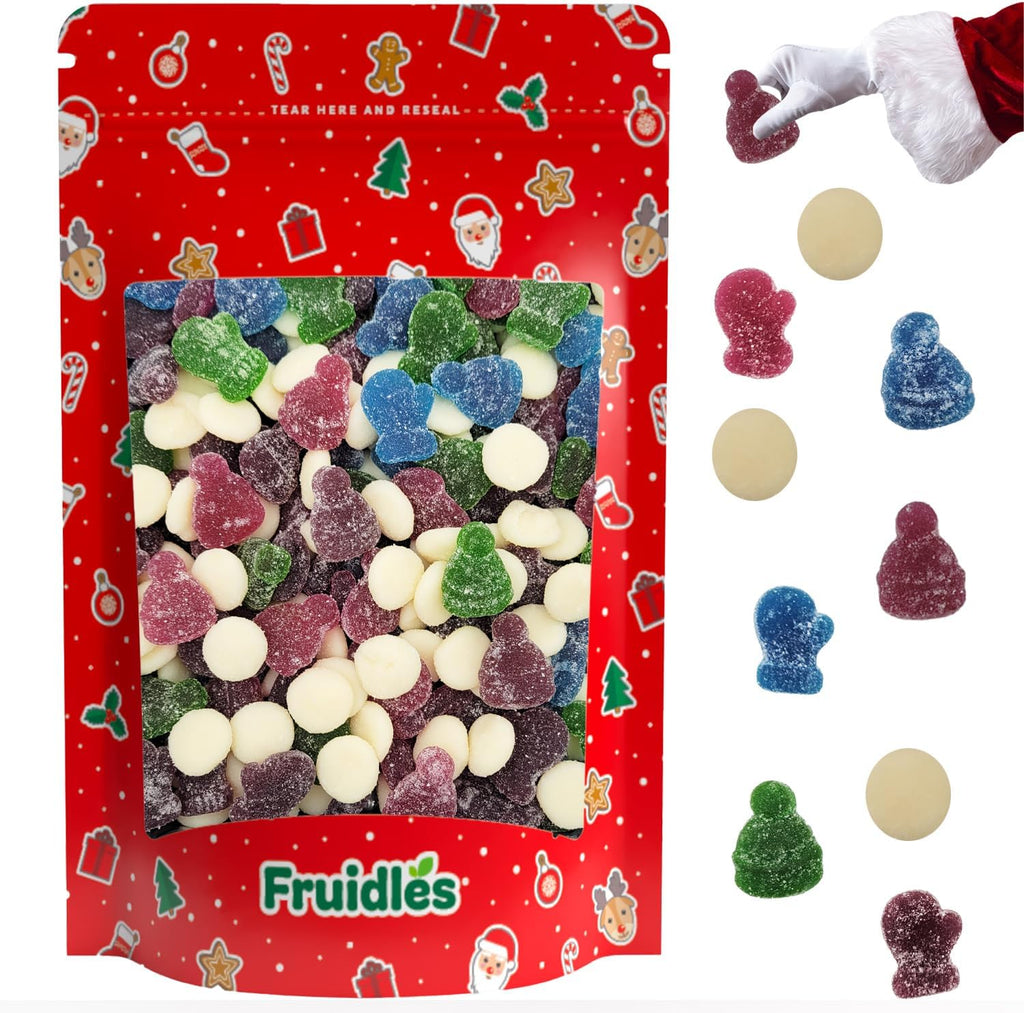 Fruidles Christmas Snow Day Gummi Candy, Delicious Gummies, Fun and Festive Holiday Snacking, Party Favor (1 Pound)
