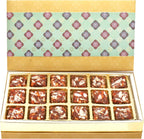 Ghasitaram Gifts Diwali Gifts Sugarfree Sweets- 5 Part Print 18 Pcs Sugarfree Dates and Figs Bites Box