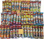 Beatcraft™ Japanese Dagashi Umaibo Happy Set (Large, 50 Count) – 10 Flavors Variety Pack – Japanese Snack Assortment