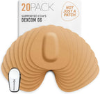 Not Just A Patch Dexcom G6 Adhesive Patches (20 Pack) - Dexcom G6 Stickers Adhesive Patches for Skin - Water Resistant Dexcom Overpatch G6 for Active Lifestyle 10-14 Days - Beige