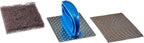 3M Scotch-Brite Professional Griddle Pad Holder Kit, 4 X 5.25, Blue/Steel, 1 Set