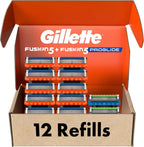 Gillette Fusion5 Men's Razor Blade Refills, 10 Count + Fusion5 ProGlide Razor Blade Refills - 2 Count
