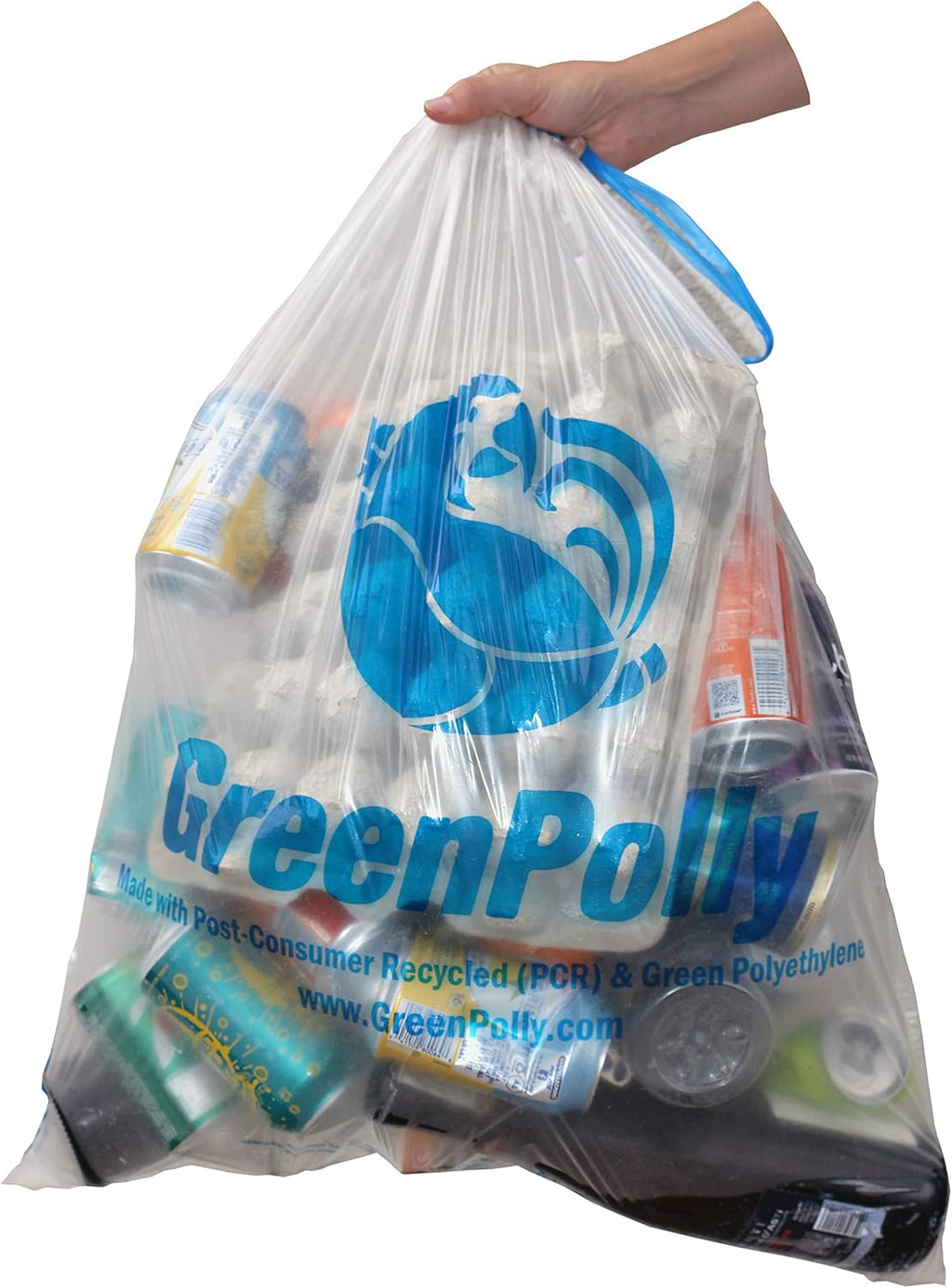 Clear Recycling Bags, 13 Gallon, 240 Count