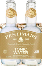 Fentimans Sparkling Tonic Water - Crafted Tonic Water with Quinine, All Natural Mixer, No Artificial Flavors, Preservatives or Sweeteners, Craft Soda, Botanically Brewed - 6.7 Fl Oz (Pack of 4)