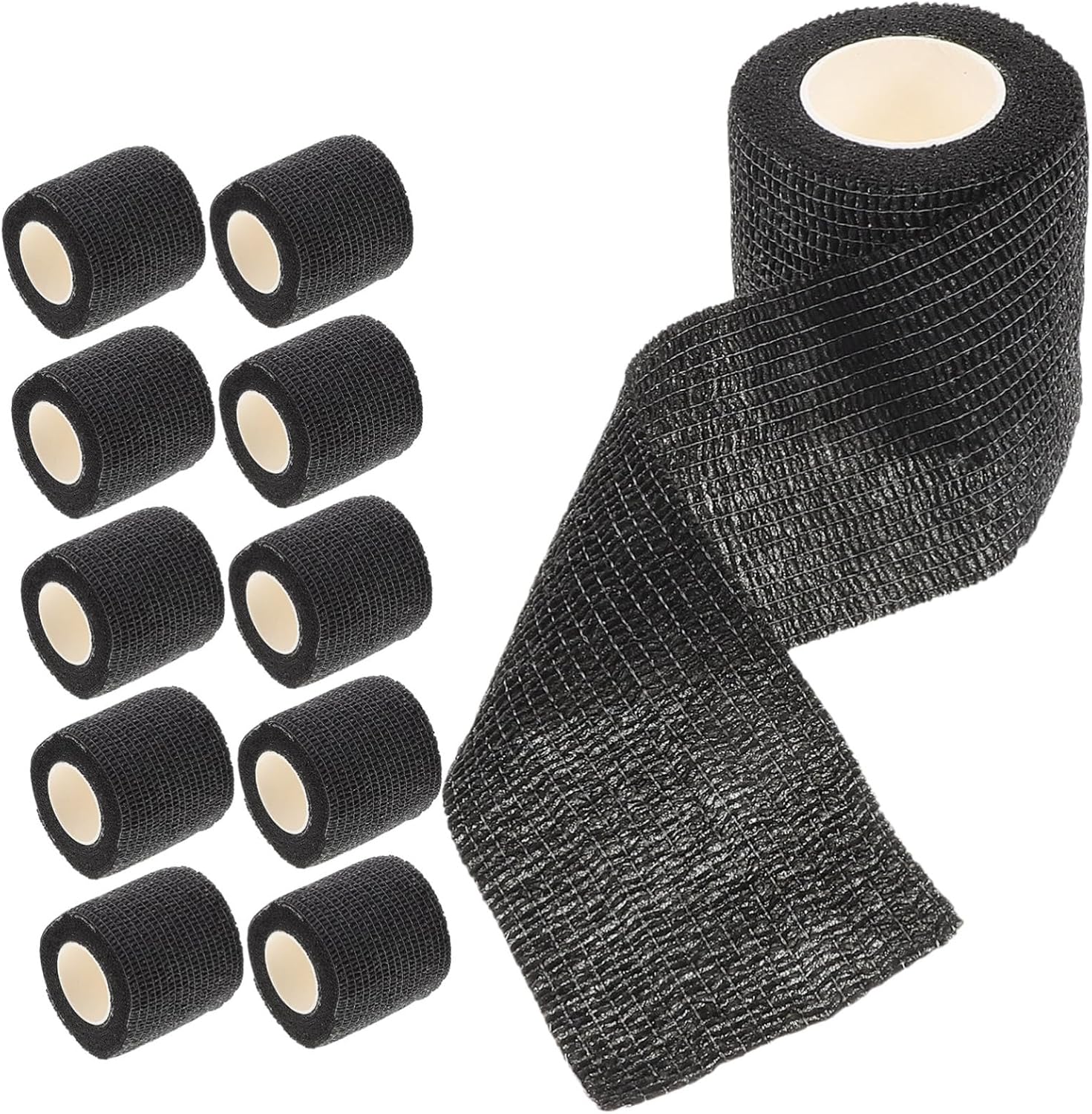 POPETPOP 12 Rolls Self Wrap Athletic Tape Wide Self Bandage for Hand Knee Foot Wraps Versatile and Easy to Use for Sports Injuries Convenient Protection