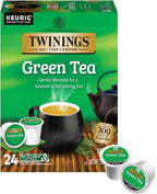 Twinings Green Tea K-Cup Pods for Keurig, 24 Count (Pack of 1), Smooth Flavour, Enticing Aroma, Caffeinated, Enjoy Hot or Iced