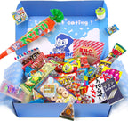 OSK Japanese Candy Assortment Box 50 Piece, Variety Snack Pack with Dagashi Sweets and Treats