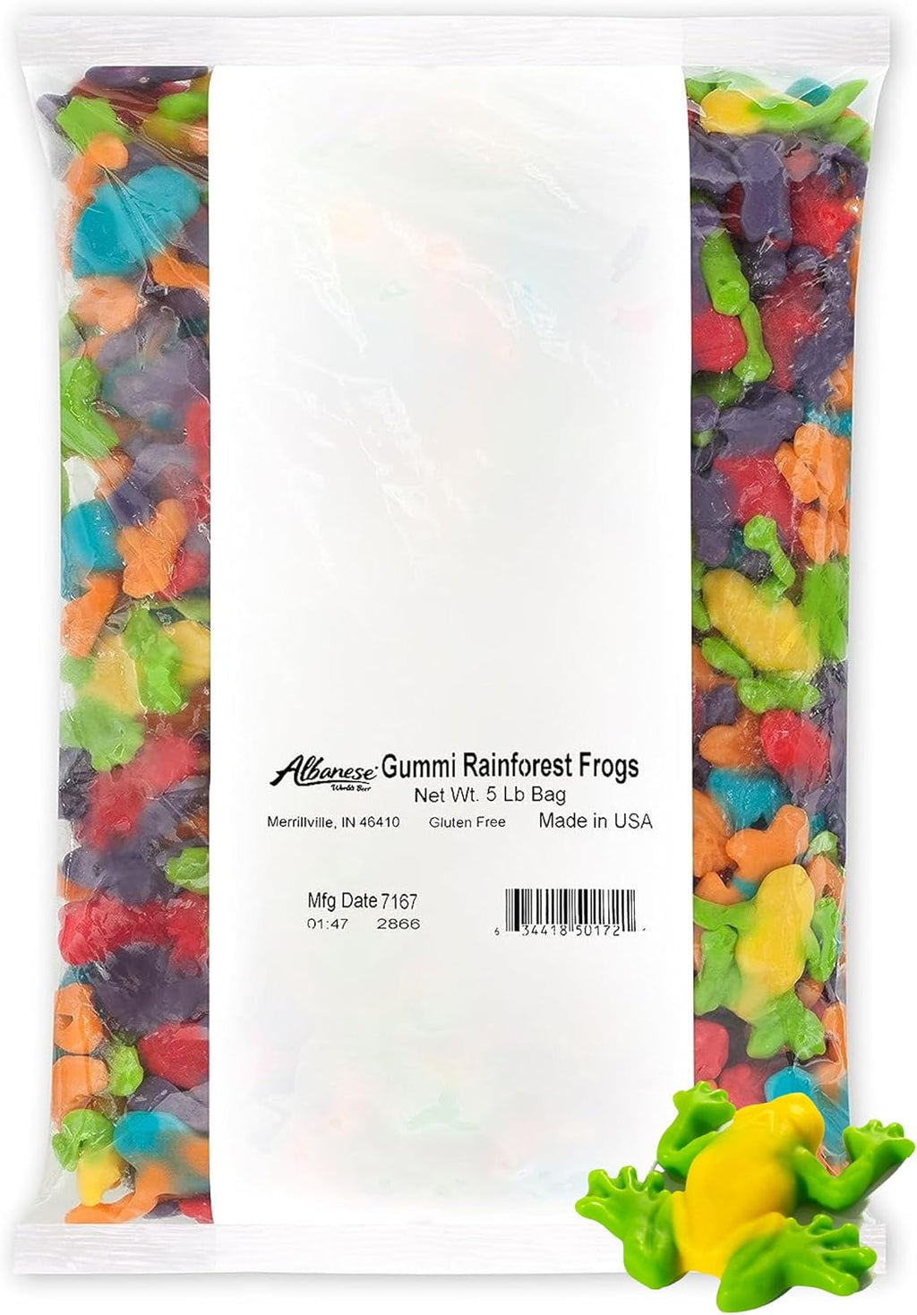 Albanese Candy, Gummi Rainforest Frogs, 5-pound Bag