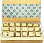 Ghasitaram Gifts Diwali Gifts Diwali Sugarfree Chocolates - 5 Part Print 18 Pcs Sugarfree Chocolates Box