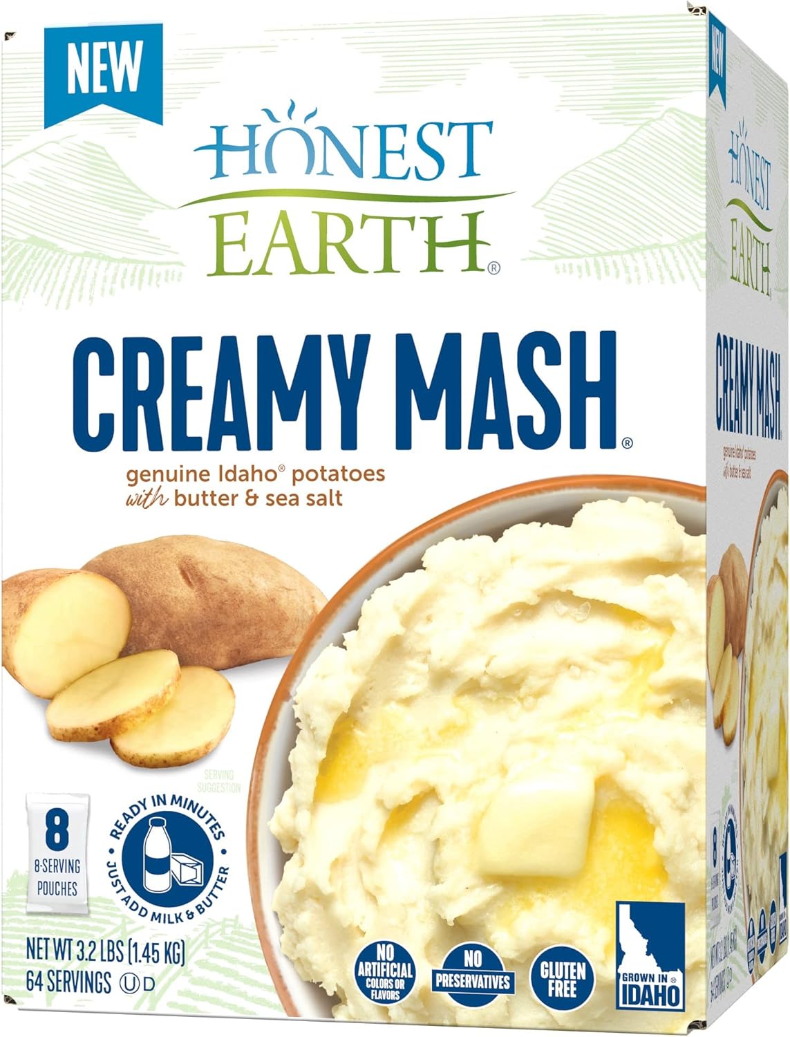 Honest Earth® Creamy Mash Potatoes, 3.2 lbs (Pack of 8)